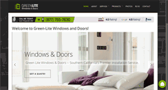 Desktop Screenshot of greenlitewindows.com