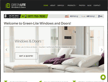 Tablet Screenshot of greenlitewindows.com